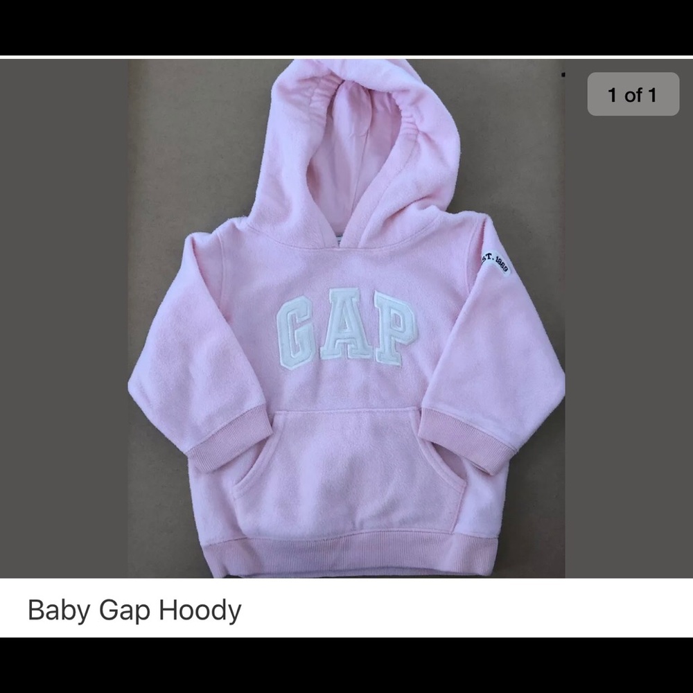 Baby girls Gap pink hoody